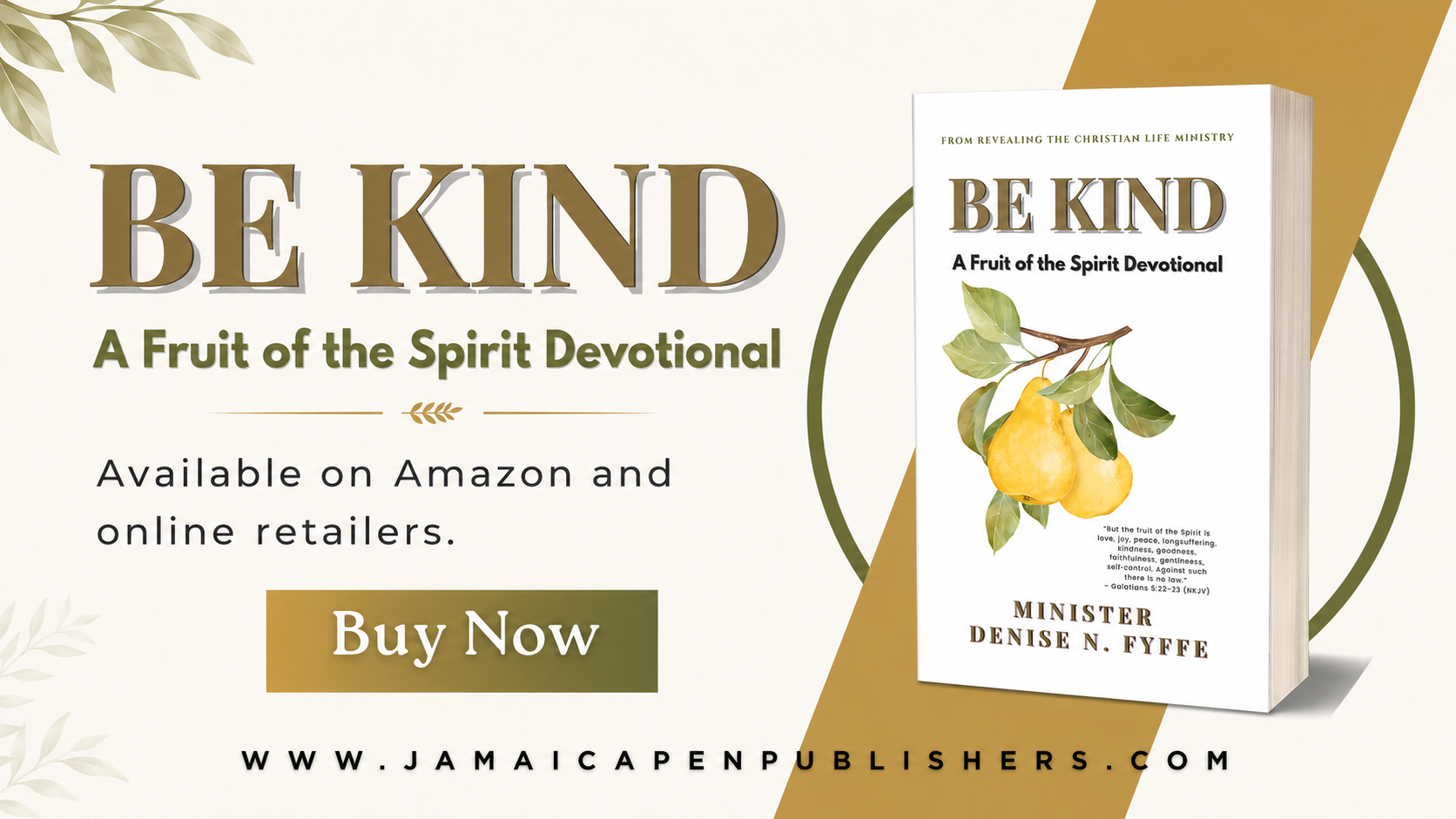 Book Focus: Be Kind: Book 1 by Minister Denise N. Fyffe